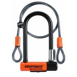 Hot Sale 🧨 KRYPTONITE EVOLUTION MINI U-LOCK 3.25 x 7 IN & 4 FT KRYPTOFLEX CABLE W/ BKT (3C) 😉